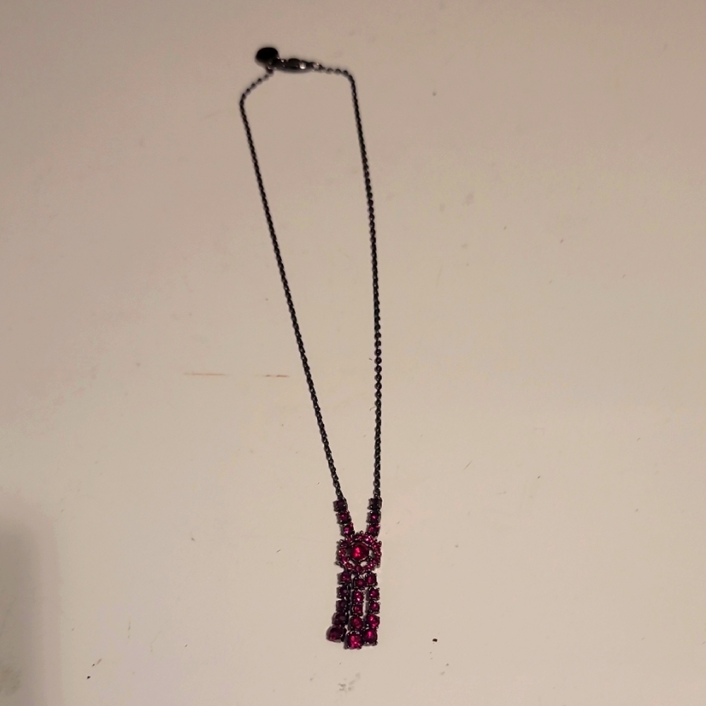 New Vintage Givency Elegant Ruby Necklace